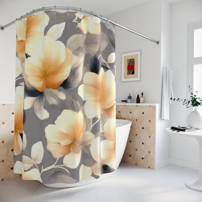 Soft Blossom Floral Bunch Shower Curtains, 71" x 74"