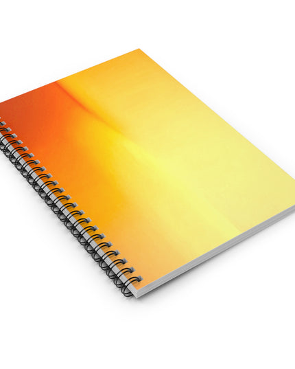 Phoenix Fade Wavey Spiral Notebook - Ruled Line, 6" x 8", 118 pages