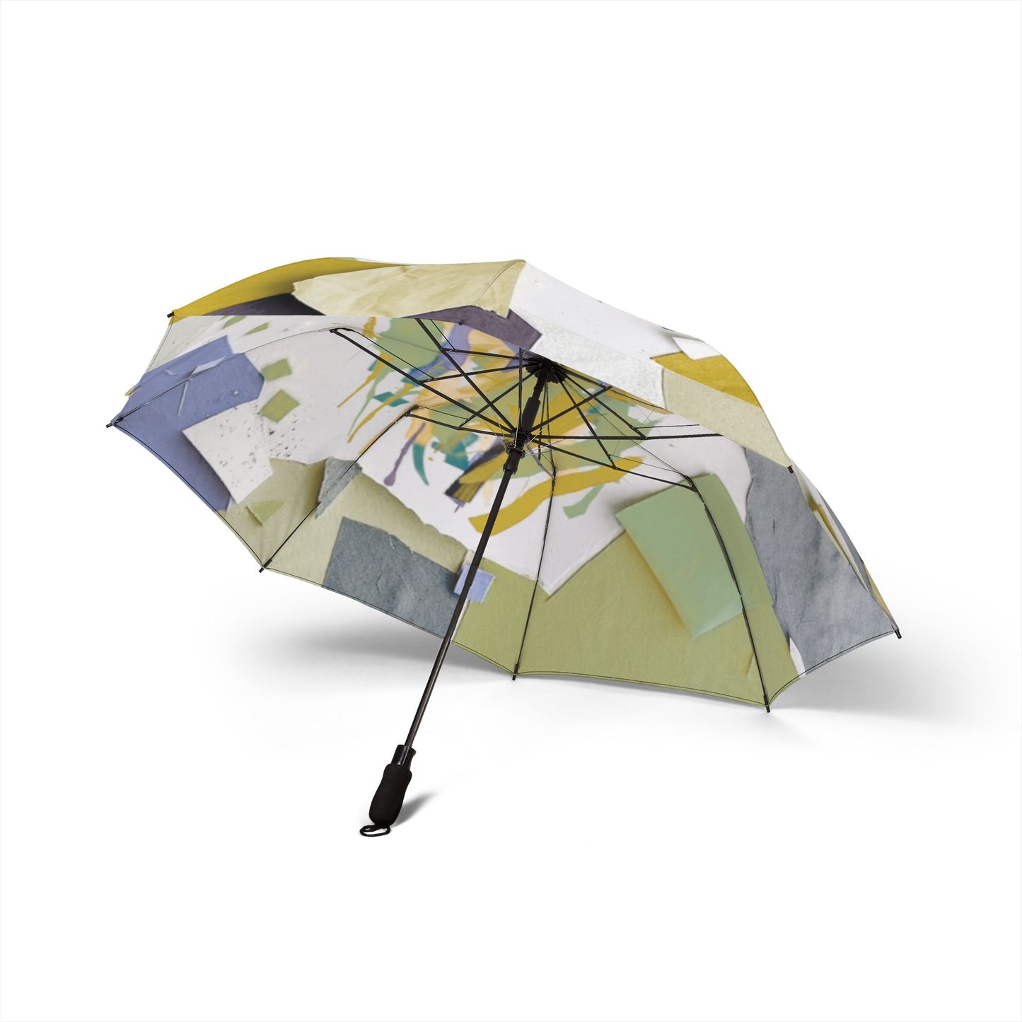 Lemongrass Paper Paint Foldable Umbrella - Compact & Chic