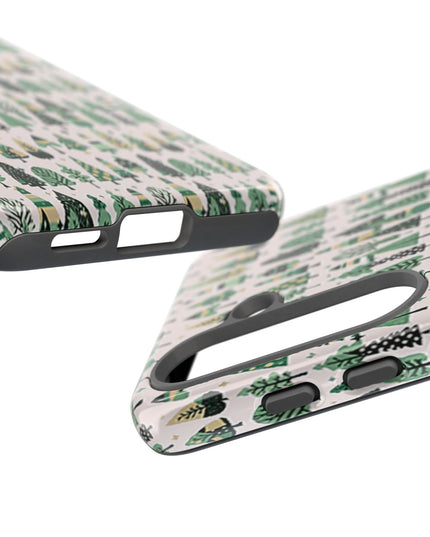 Mini Vintage Green Trees Samsung Galaxy S25 Tough Cases
