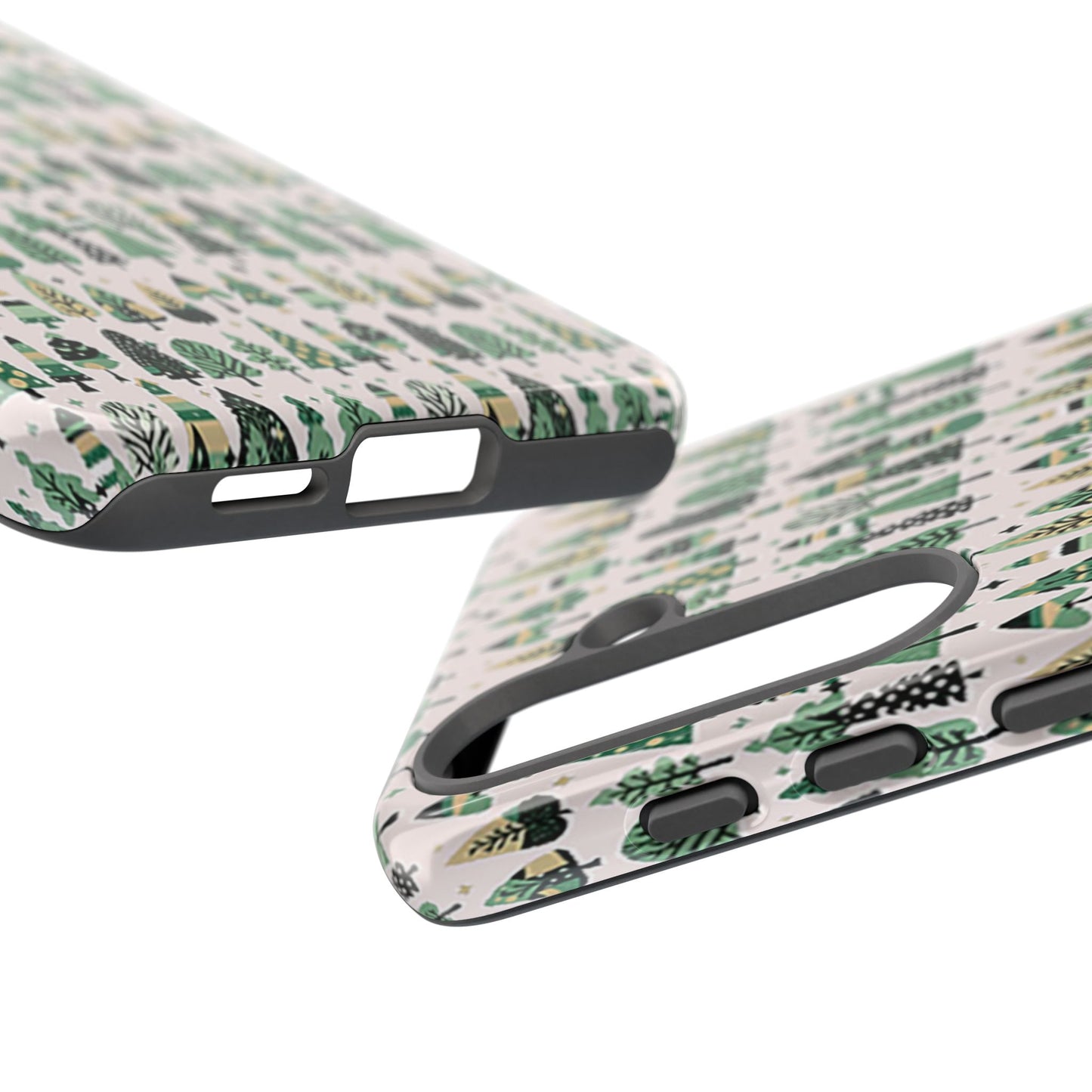 Mini Vintage Green Trees Samsung Galaxy S25 Tough Cases