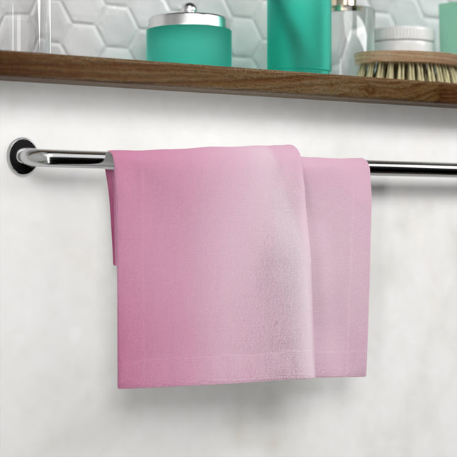 Pink Blush Fade Face Towel, 13" x 13"