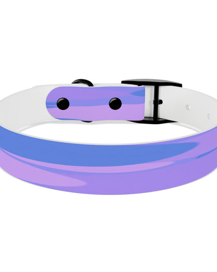 Pastel Purple Family Patches Medium Dog Collar