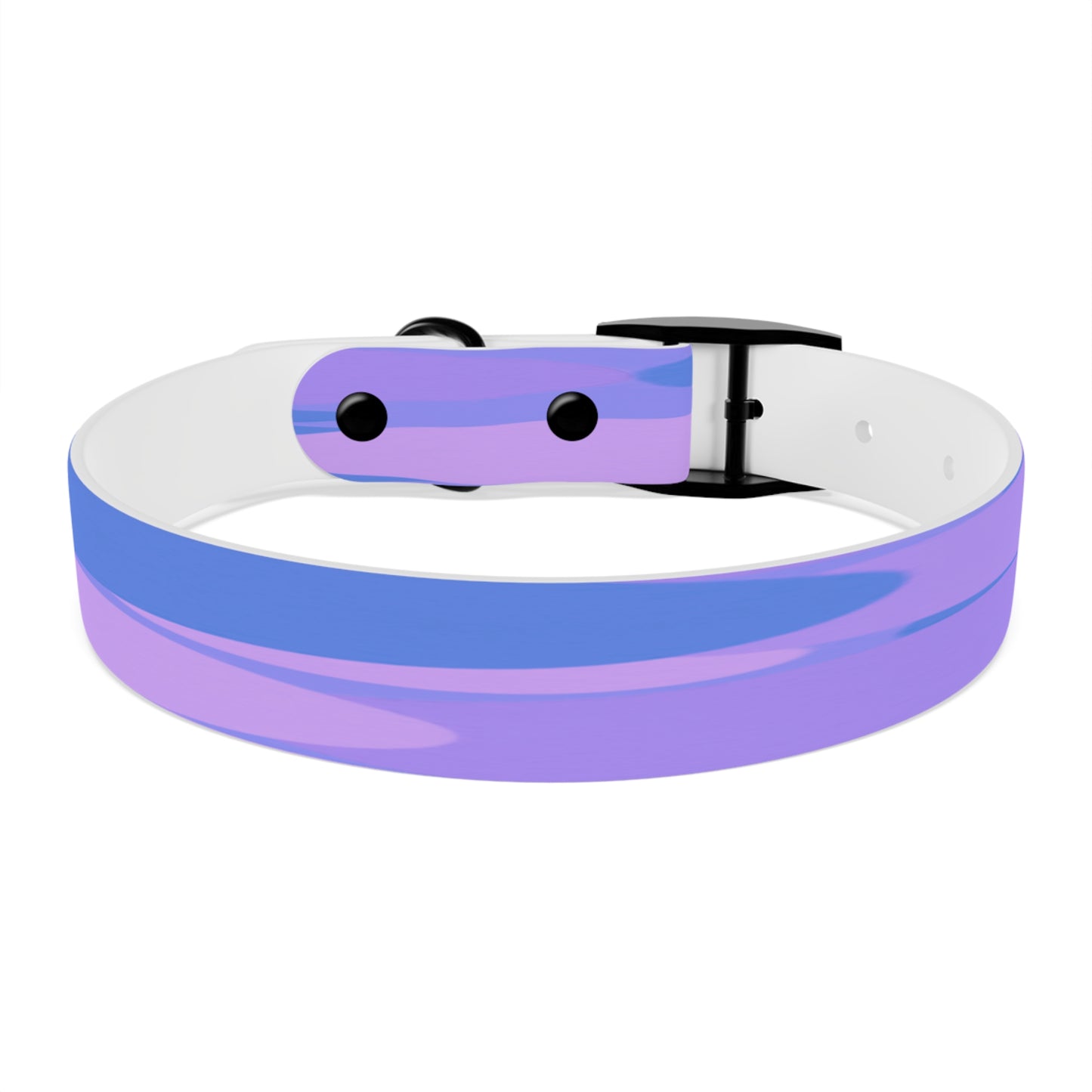 Pastel Purple Family Patches Medium Dog Collar