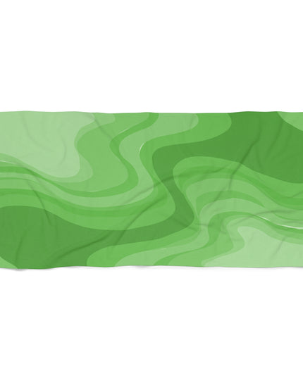 Greenie Meanie Wavey 30" x 60" Beach Towel