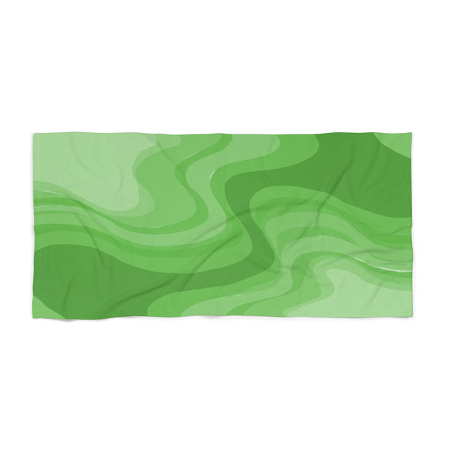 Greenie Meanie Wavey 30" x 60" Beach Towel