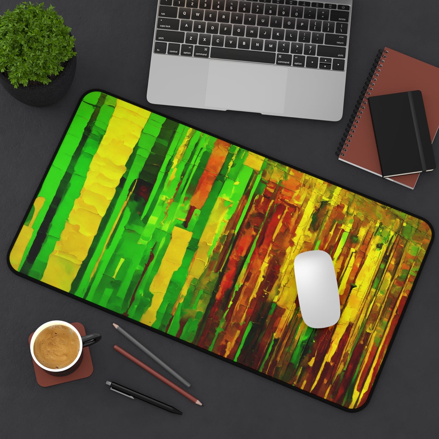 Striped Beta 12" x 22" Desk Mat