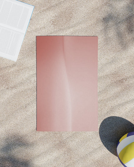 Rose Red Fade Beach Towel, 18" x 27"