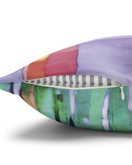 Striped Pastels Spun Polyester Square Pillowcase, 14" x 14"