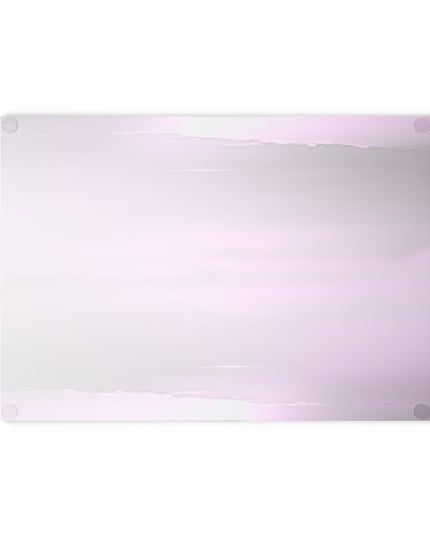 Dark Pink Sea Amethyst Fog 8" x 11" Glass Cutting Board