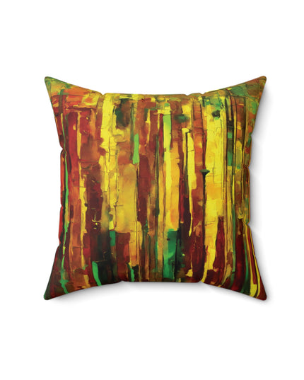 Striped Beta 16" x 16" Faux Suede Square Pillow