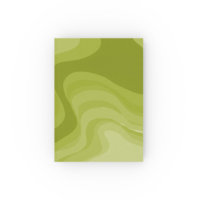 Lemon Wavey 5.2" x 7.4" Hard Backed Journal with 128 blank pages