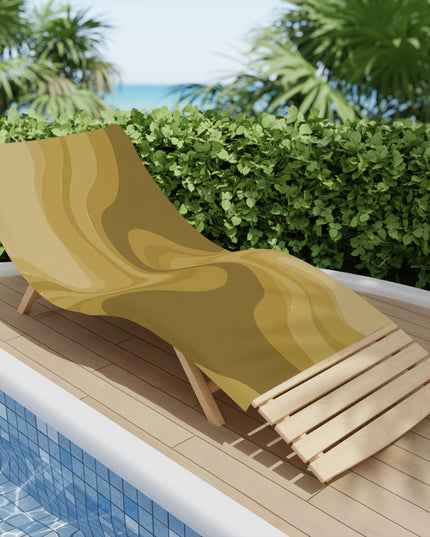 Brown Wavey Beach Towel, 30" x 60"