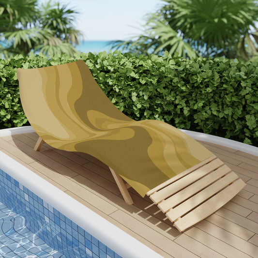 Brown Wavey Beach Towel, 30" x 60"