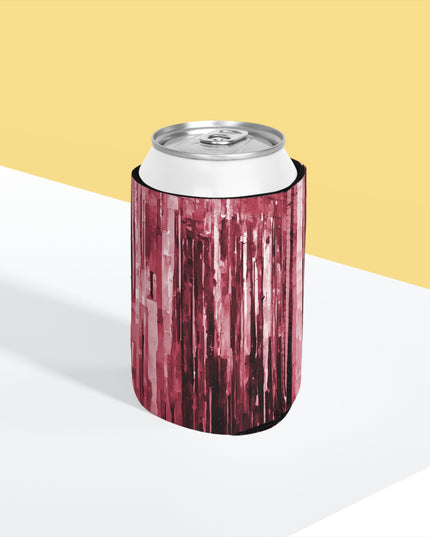 Striped Ruby 12 oz Can Cooler Sleeve
