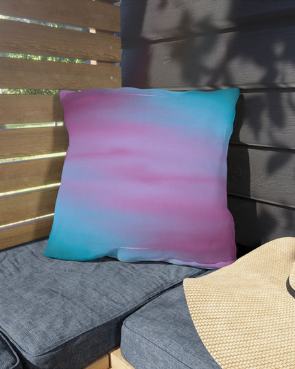 Wine Sea Blue Fog 18" x 18" Outdoor Pillow