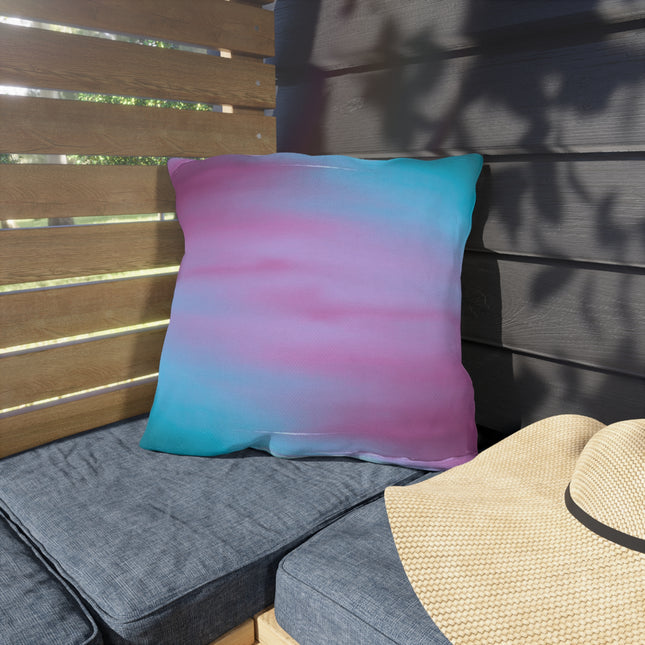 Wine Sea Blue Fog 18" x 18" Outdoor Pillow