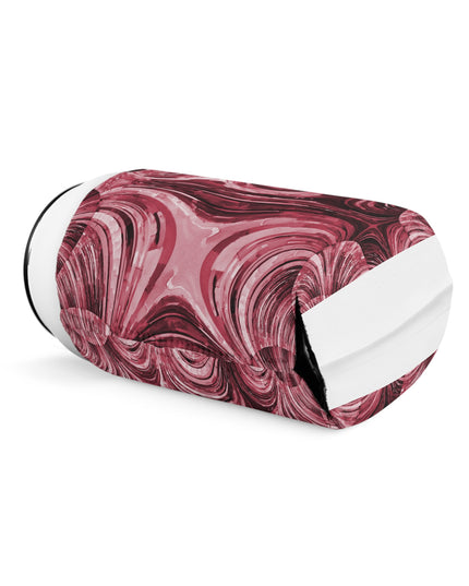 Uzi Spiral Ruby 12 oz Can Cooler Sleeve