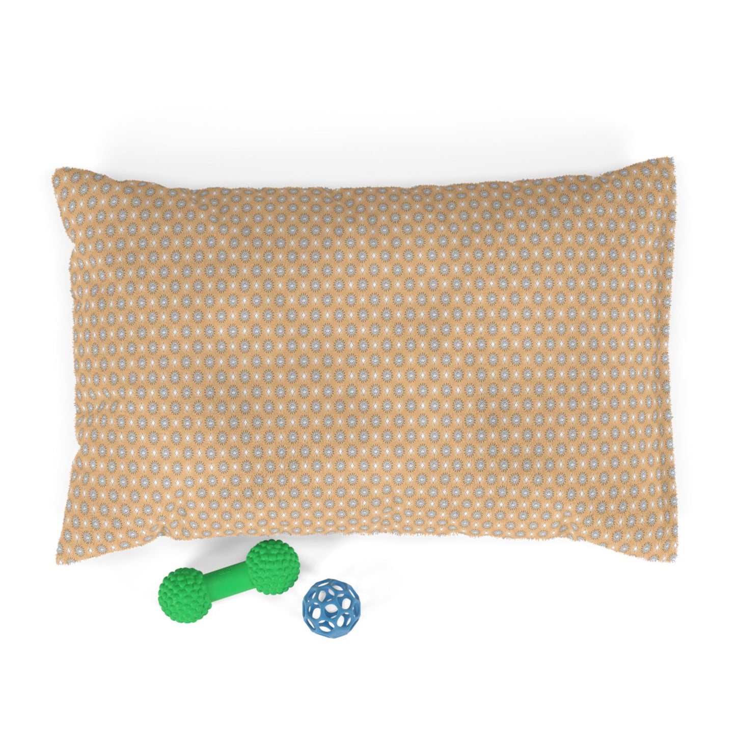 Tan Sunset Star-crossed Bodies Pet Bed, 28" × 18"