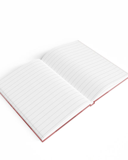 Power Red Wavey 5" x 7" Journal - 128 Ruled Line pages