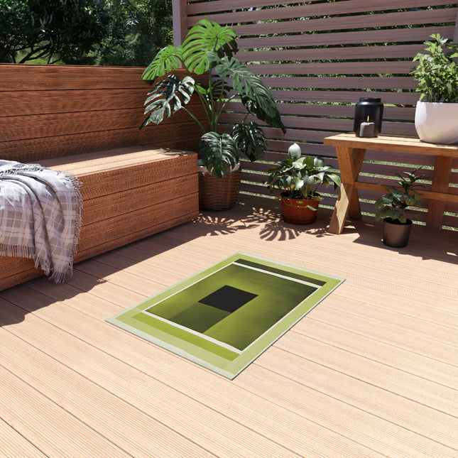 Lemongrass Shadow Outdoor Rug, 24" x 36"