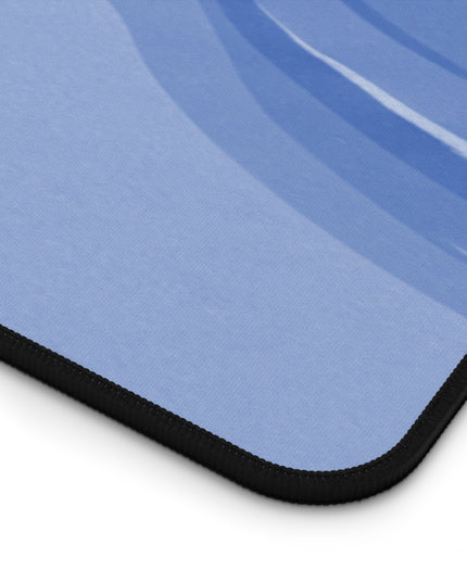 Deep Blue Wavey 16" x 32" Desk Mat