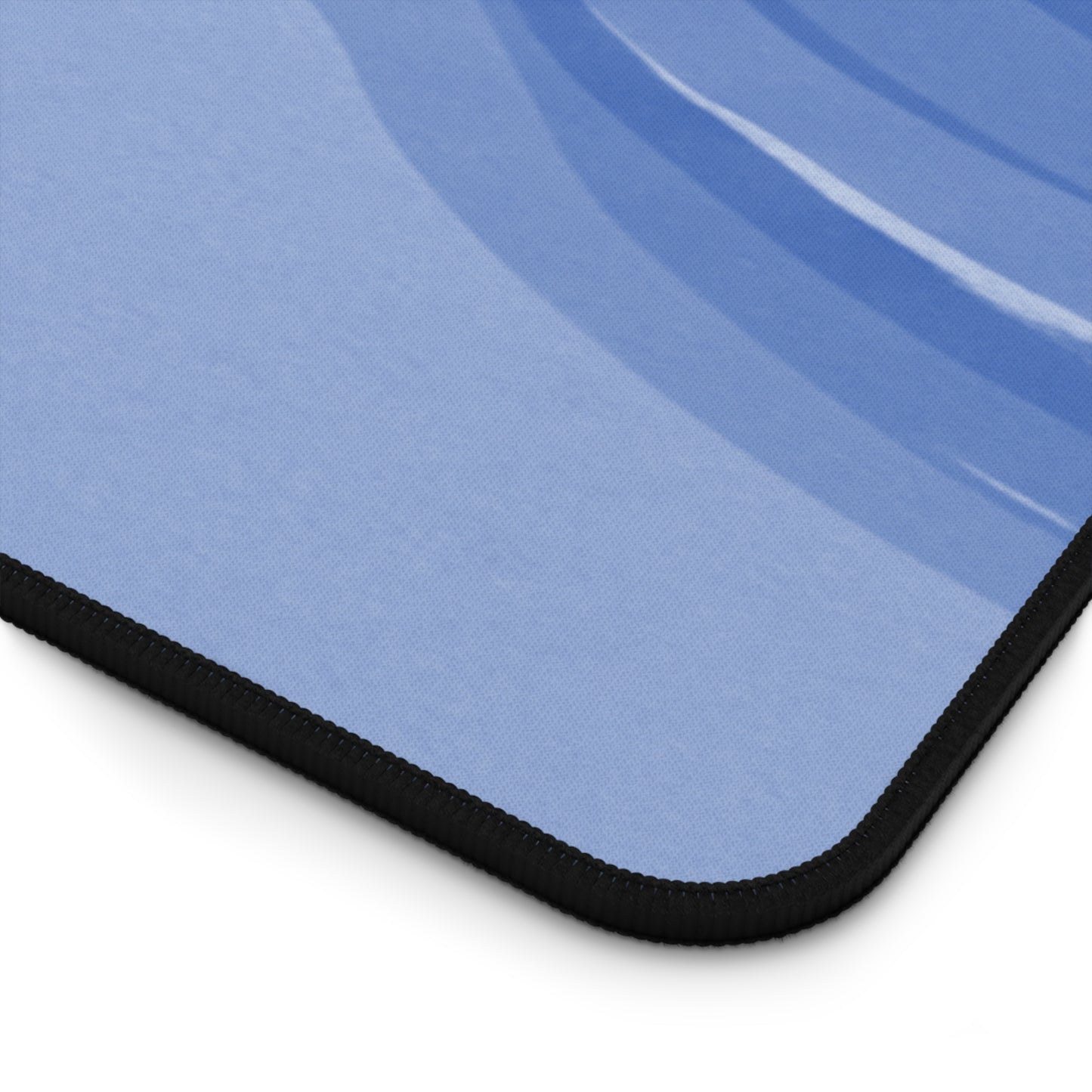 Deep Blue Wavey 16" x 32" Desk Mat