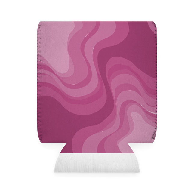 Pinky Mauve Wavey 12 oz Can Cooler Sleeve