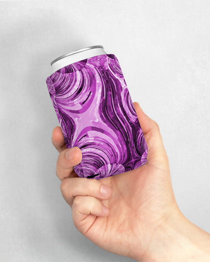 Uzi Spiral Powder Lavender 12 oz Can Cooler Sleeve