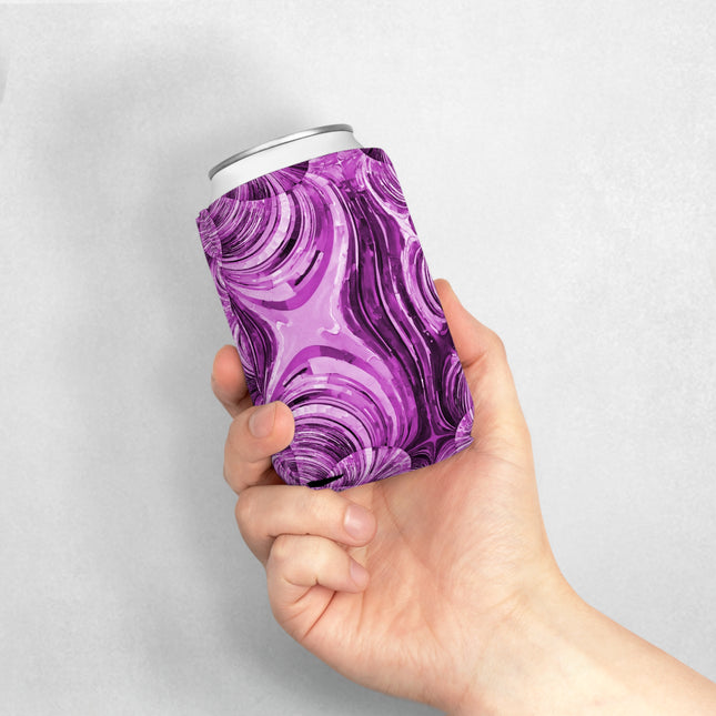 Uzi Spiral Powder Lavender 12 oz Can Cooler Sleeve