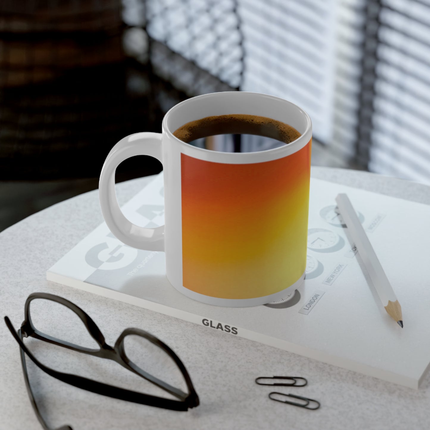 Phoenix Fade 20 oz White Glossy Jumbo Mug