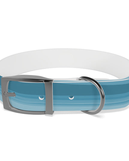 Sky Blue Wavey Medium Dog Collar