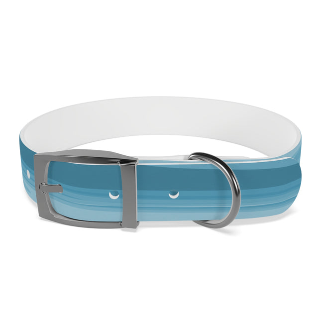 Sky Blue Wavey Medium Dog Collar