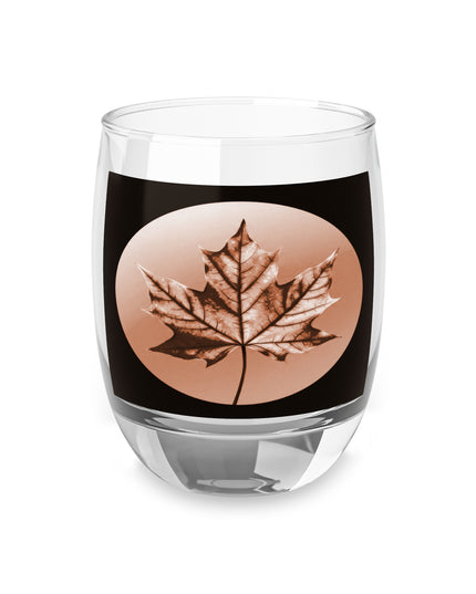Soft Maple Leaf Whiskey Glass, 6 oz