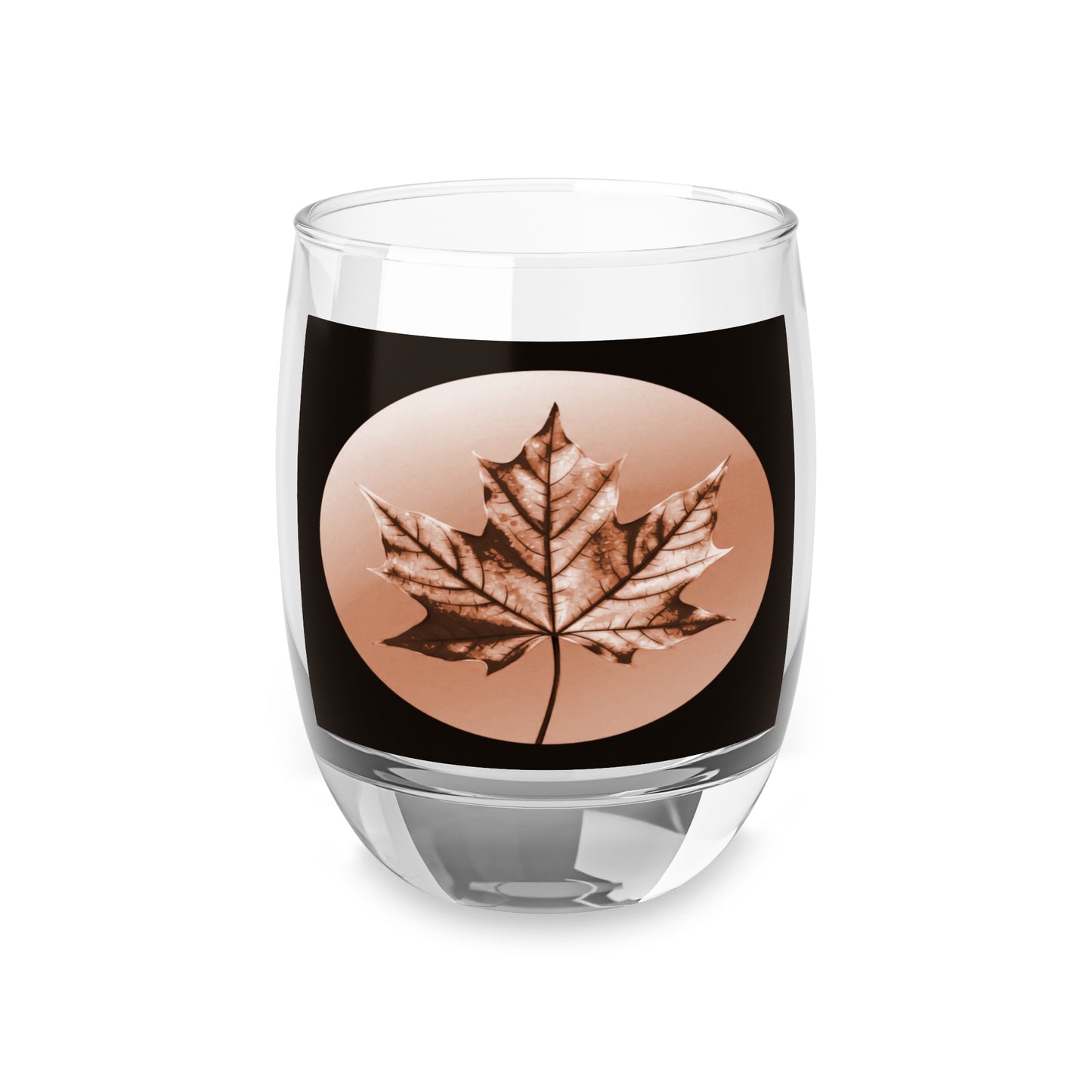 Soft Maple Leaf Whiskey Glass, 6 oz