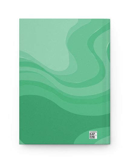 Mint Green Wavey 5.75" x 8" Hardcover Journal Matte with 150 lined pages