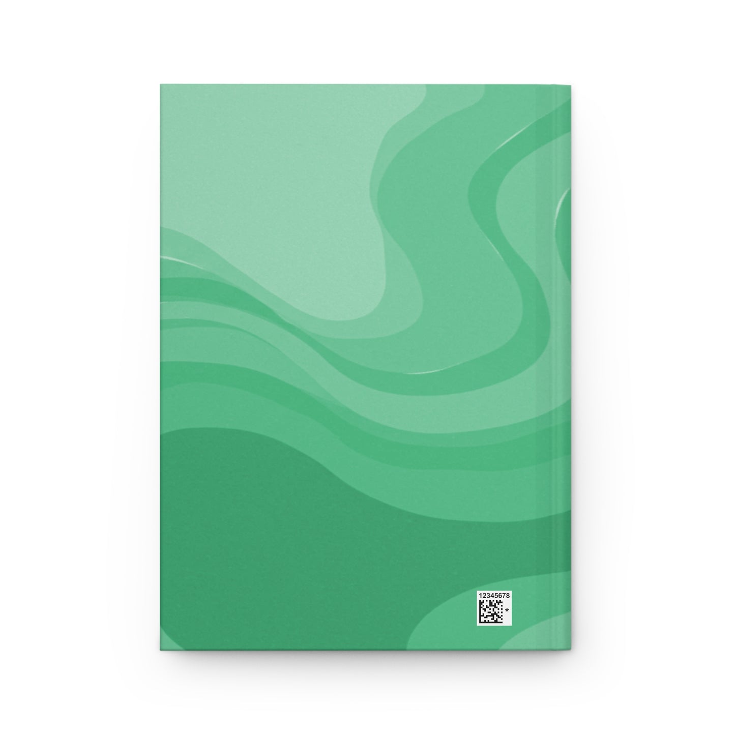 Mint Green Wavey 5.75" x 8" Hardcover Journal Matte with 150 lined pages