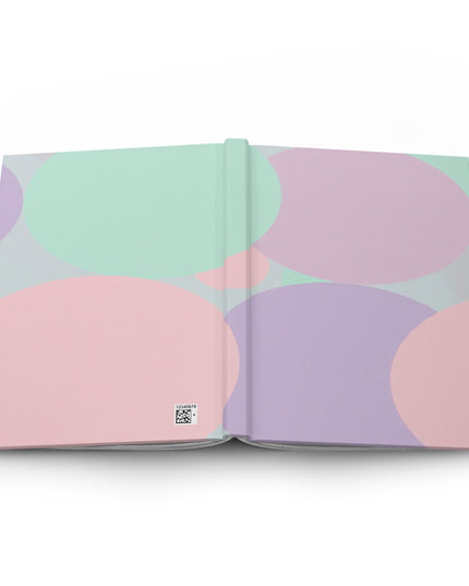 Pastel Peach and Soft Green Patches 5.75" x 8" Hardcover Journal Matte with 150 lined pages