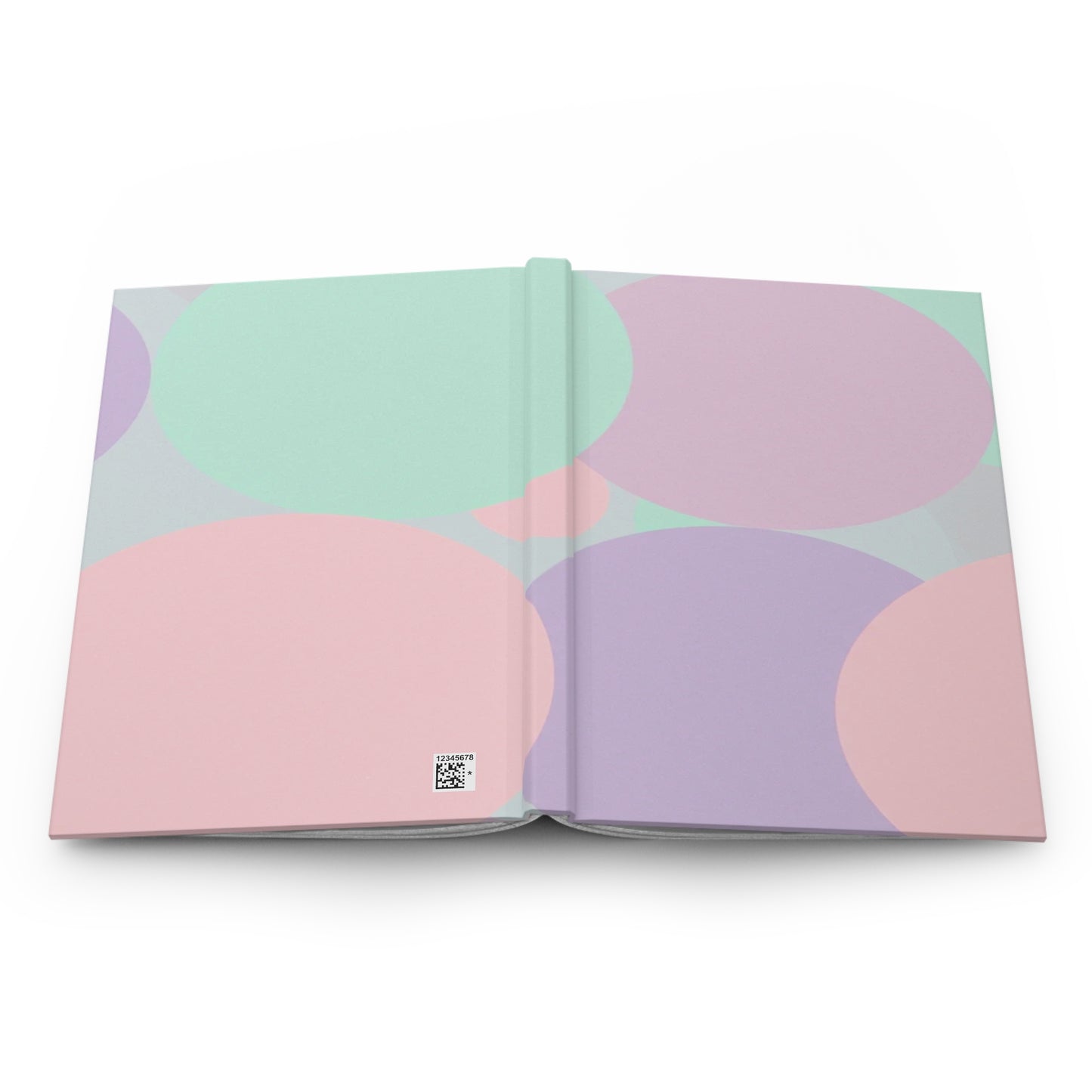 Pastel Peach and Soft Green Patches 5.75" x 8" Hardcover Journal Matte with 150 lined pages
