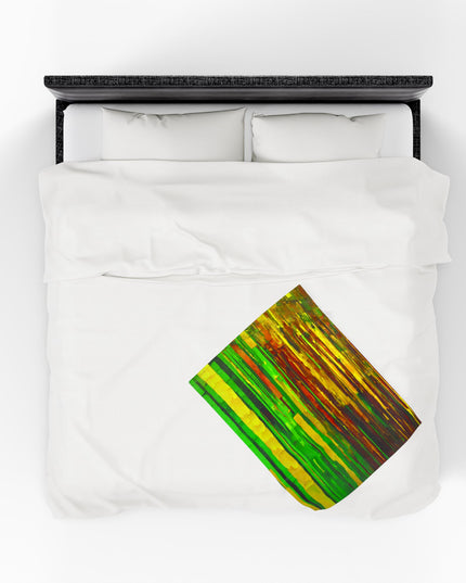 Striped Beta Velveteen Plush Blanket, 30" x 40"