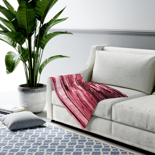 Striped Ruby Baby Swaddle 30″×40″ Blanket