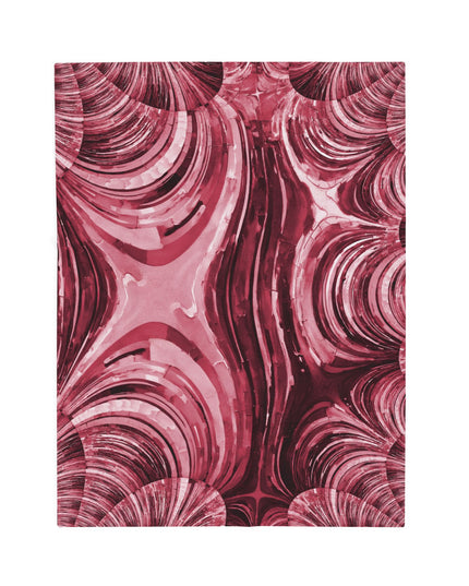 Uzi Spiral Ruby Velveteen Plush Blanket, 30" x 40"