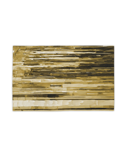 Striped Light Brown Beach Towel, 18" x 27"