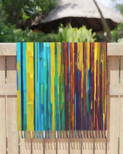 Striped Alpha 38" × 81" Boho Beach Cloth