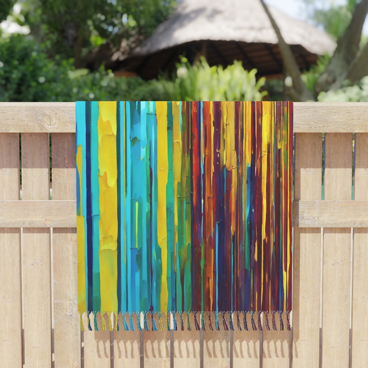 Striped Alpha 38" × 81" Boho Beach Cloth