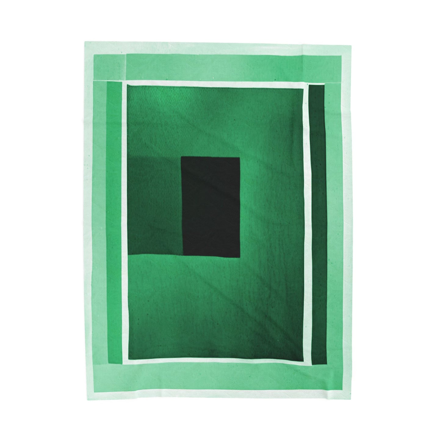 Mint Shadow Velveteen Plush Blanket, 60" x 80"