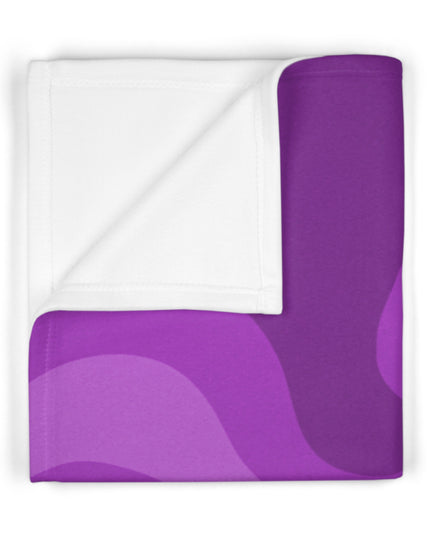 Wavey Purple Wavey Soft Fleece Baby Blanket, 30" x 40"