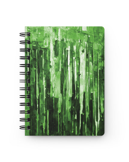 Striped Mint Pastel Spiral Bound Journal, 5" x 7" 150 pages