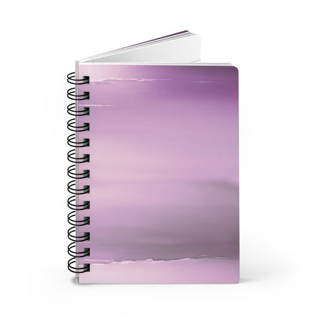Dark Pink Sea Amethyst Fog Spiral Bound Journal, 5" x 7" 150 pages