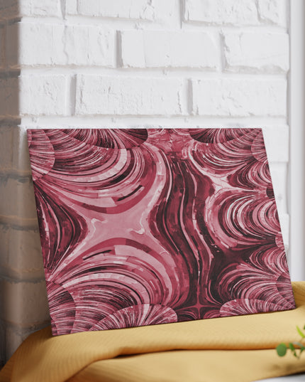Uzi Spiral Ruby 8" x 11" Glass Cutting Board